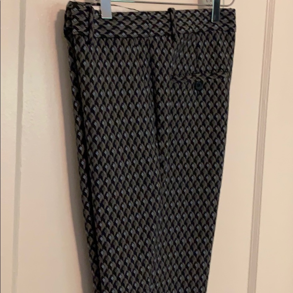 Theory Treeca 2 Geo Jacquard Stretch Crop